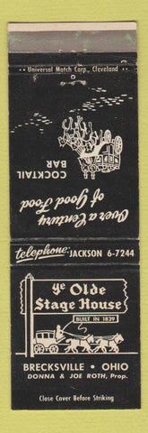 Matchbook Cover - Ye Olde Stage House Brecksville OH