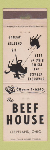 Matchbook Cover - Beef House Cleveland OH