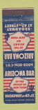Matchbook Cover - Arizona Bar New York City cactus