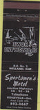 Matchbook Cover - Sportsmen's Motel Ridgeville ON