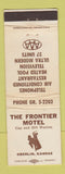 Matchbook Cover - Frontier Motel Oberlin KS WEAR