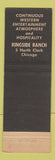 Matchbook Cover - Ringside Ranch Chicago IL