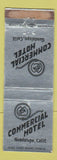 Matchbook Cover - Commercial Hotel Guadalupe CA WORN