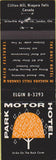 Matchbook Cover - Park Motor Hotel Niagara Falls ON