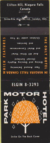 Matchbook Cover - Park Motor Hotel Niagara Falls ON