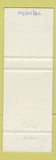 Matchbook Cover - Gulf oil gas Restaurant Chez Helene St Felicien QC