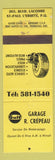 Matchbook Cover - Gulf oil gas Garage R Crepeau St Paul L'Ermite QC WEAR YELLOW