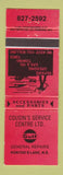Matchbook Cover - Gulf oil gas Gousin's Porter's Lake NS
