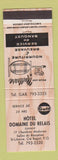 Matchbook Cover - Gulf oil gas Hotel Domaine Du Relais Bagot QC #2