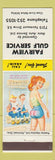 Matchbook Cover - Fairview Gulf oil gas hillbilly #1