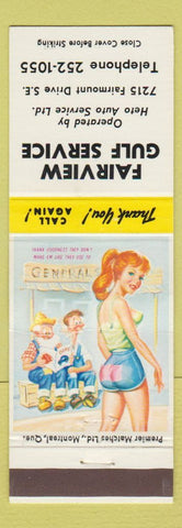 Matchbook Cover - Fairview Gulf oil gas hillbilly #1