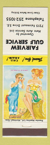 Matchbook Cover - Fairview Gulf oil gas hillbilly #2