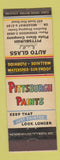 Matchbook Cover - Pittsburgh Paints Auto Glass