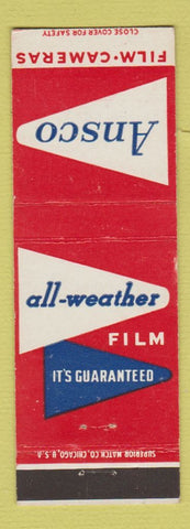 Matchbook Cover - Ansco Film Cameras Binghamton NY