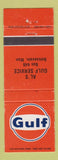 Matchbook Cover - Gulf oil gas Al's Boissevain MB
