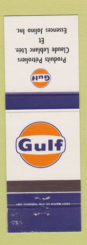 Matchbook Cover - Gulf oil gas Claude Leblanc