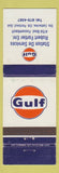 Matchbook Cover Gulf oil gas Station de Services Robert Fortier Portneuf QC WEAR