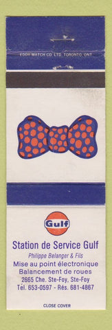Matchbook Cover - Gulf oil gas Ste Foy QC WEAR