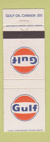 Matchbook Cover - Gulf oil gas Canada NO DEALER
