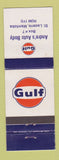 Matchbook Cover - Gulf oil gas Andre's Auto Body St Lazarre MB