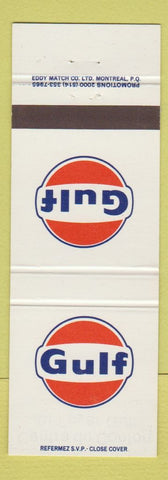 Matchbook Cover - Gulf oil gas Centre du Confort Montreal QC