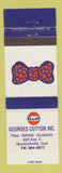 Matchbook Cover - Gulf oil gas George Cotton Murdochville QC