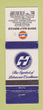 Matchbook Cover - Gulf oil gas Denys Chicoutimi QC WEAR