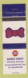 Matchbook Cover - Gulf oil gas Maurice Duguay Drummondville QC