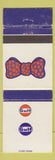 Matchbook Cover - Gulf oil gas Bow Tie NO DEALER WEAR