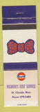 Matchbook Cover - Gulf oil gas Richard's St Claude MB