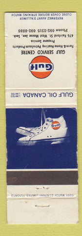 Matchbook Cover - Gul oil gas West Moose Jaw SK WORN