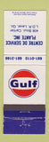 Matchbook Cover - Gulf oil gas Centre De Service Plante Laval QC