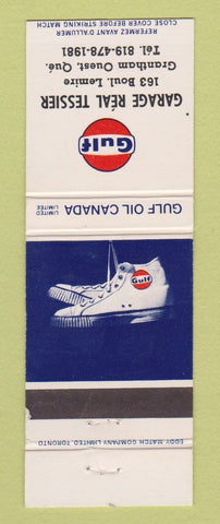 Matchbook Cover - Gulf oil gas Real Tessier Grantham QC