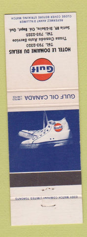 Matchbook Cover - Gulf oil gas Bagot QC