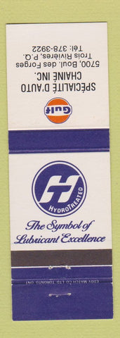 Matchbook Cover - Gulf oil gas Trois Rivieres QC