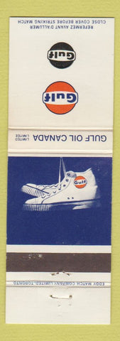 Matchbook Cover - Gulf oil gas Canada NO DEALER shoes