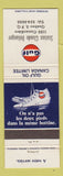 Matchbook Cover - Gulf oil gas Claude Belanger Quebec QC