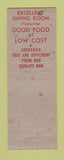 Matchbook Cover - Hotel Warner Warren OH
