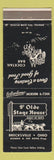 Matchbook Cover - Ye Olde Stage House Brecksville OH