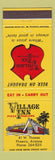 Matchbook Cover - Village Inn Pizza Parlors Phoenix AZ