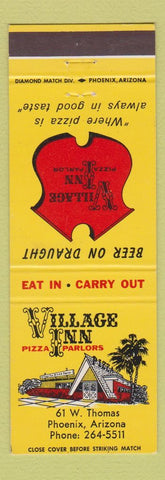 Matchbook Cover - Village Inn Pizza Parlors Phoenix AZ