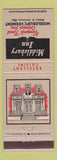 Matchbook Cover - Middlebury Inn VT