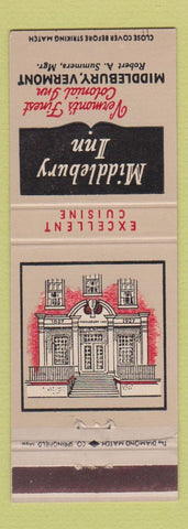 Matchbook Cover - Middlebury Inn VT