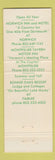 Matchbook Cover - Norwich Inn and Motel Norwich VT
