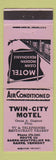 Matchbook Cover - Twin City Motel Barre VT