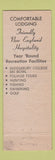 Matchbook Cover - Middlebury Inn VT