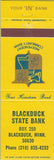 Matchbook Cover - Blackduck State Bank MN
