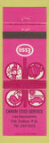 Matchbook Cover - Esso oil gas Caron Dulbuc QC WEAR