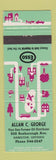 Matchbook Cover - Esso oil gas Allan George Hamilton ON
