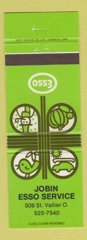 Matchbook Cover - Jobin Esso oil gas